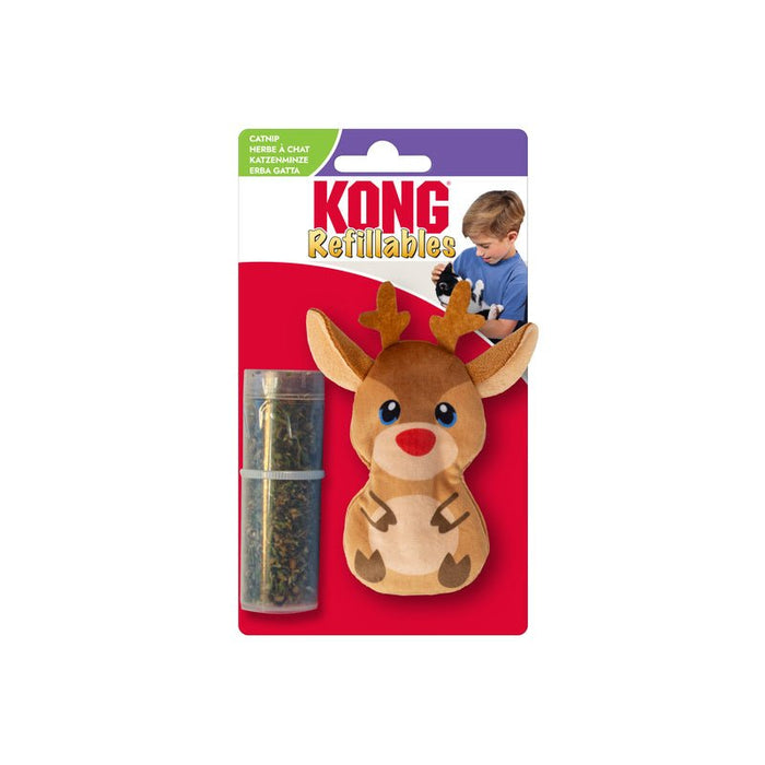 Kong Holiday Refillables Catnip Cat Toys - K9AAE - Yeti - 1 ct - 11