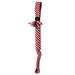 KONG Holiday Scrubz Candy Cane Dog Tug & Fetch Toy - K9AAW - Large - 1 ct - 6