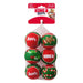 KONG Holiday SqueakAir® Balls, 6 Pack – Festive Dog Tennis Balls for Fetch & Interactive Play, Gentle on Teeth - K9AB7 - Multi - Medium (2.5"D) - 6 ct - 1
