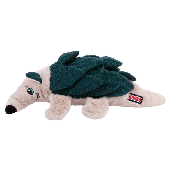 KONG Layerz Forage Animal Plush Dog Toy – Treat Puzzle with Squeaker & Crinkle - K9ABU - Armadilo - Medium - 1 ct - 5