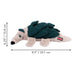 KONG Layerz Forage Animal Plush Dog Toy – Treat Puzzle with Squeaker & Crinkle - K9ABU - Armadilo - Medium - 1 ct - 3