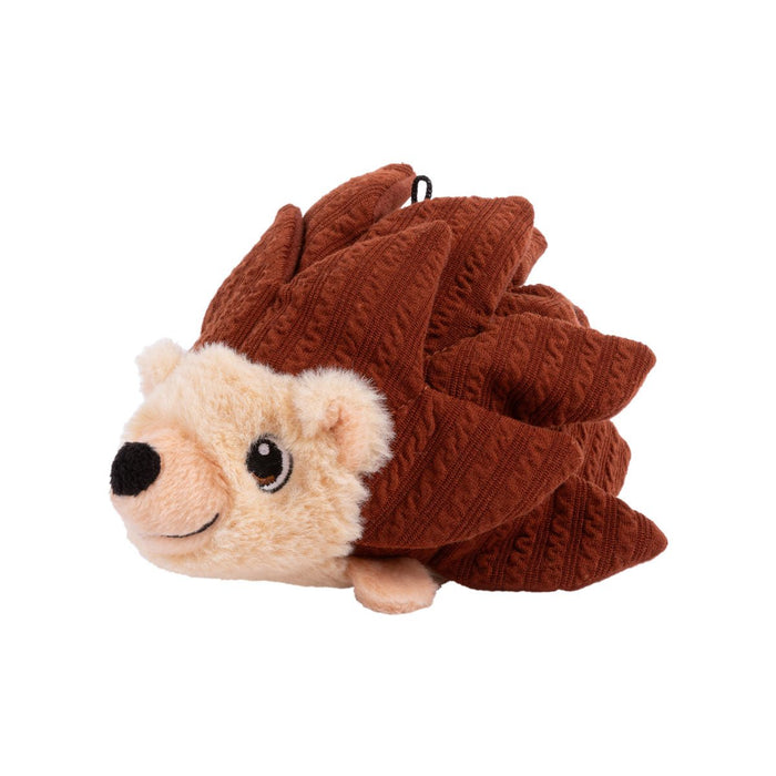 KONG Layerz Forage Animal Plush Dog Toy – Treat Puzzle with Squeaker & Crinkle - K9ABV - Hedgehog - Medium - 1 ct - 7