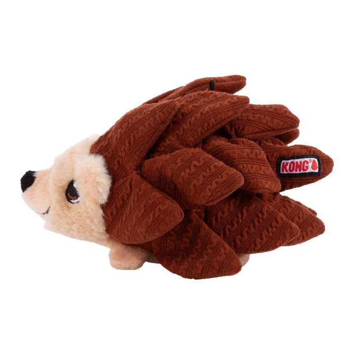 KONG Layerz Forage Animal Plush Dog Toy – Treat Puzzle with Squeaker & Crinkle - K9ABV - Hedgehog - Medium - 1 ct - 11