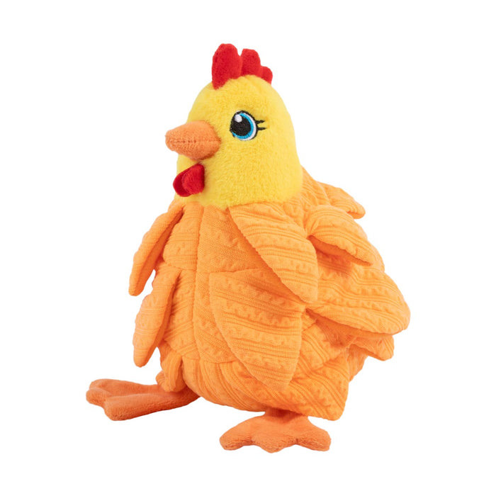 KONG Layerz Forage Animal Plush Dog Toy – Treat Puzzle with Squeaker & Crinkle - K9ABW - Rooster - Medium - 1 ct - 13