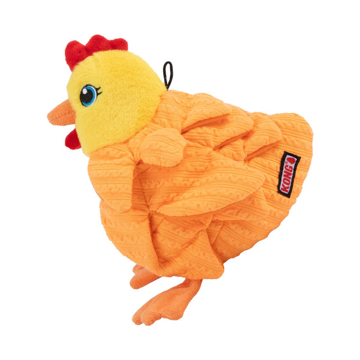 KONG Layerz Forage Animal Plush Dog Toy – Treat Puzzle with Squeaker & Crinkle - K9ABW - Rooster - Medium - 1 ct - 17