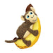 KONG Pull - A - Partz™ 2 - in - 1 Squeaky Plush Dog Toy - K9ACY - Monkey - Medium - 1 ct - 1
