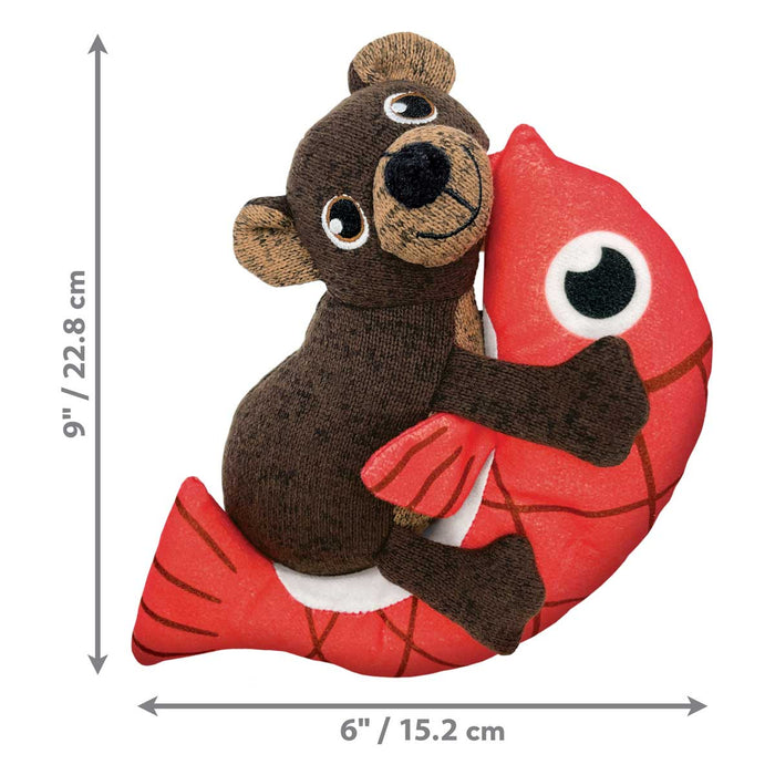 KONG Pull - A - Partz™ 2 - in - 1 Squeaky Plush Dog Toy - K9AD1 - Bear - Medium - 1 ct - 11