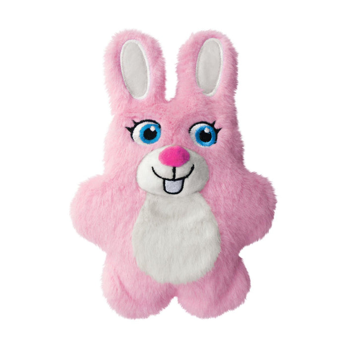 KONG Snuzzles Kiddos Plush Small Dog Toy with Squeaker & Crinkle - K9ACF - Pink Bunny - Small - 1 ct - 1
