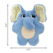 KONG Snuzzles Kiddos Plush Small Dog Toy with Squeaker & Crinkle - K9ACG - Blue Elephant - Small - 1 ct - 6