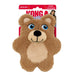KONG Snuzzles Kiddos Plush Small Dog Toy with Squeaker & Crinkle - K9ACH - Beige Bear - Small - 1 ct - 9
