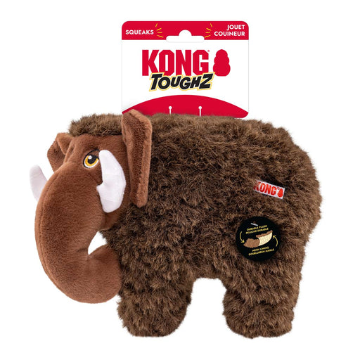 KONG Toughz Squeaky Plush Dog Toy – Medium, Durable & Soft - K9ABQ - Mammoth - Medium - 1 ct - 2