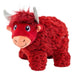 KONG Toughz Squeaky Plush Dog Toy – Medium, Durable & Soft - K9ABR - Highland Cow - Medium - 1 ct - 8