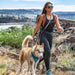 Kurgo Reflective Quantum Hands - Free Dog Leash – 6 - in - 1 Adjustable Multi - Use Leash - RP31 - Red/Blue - One Size - 2