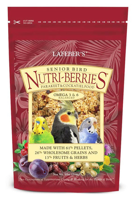 Lafeber Senior Bird Nutri - Berries for Parakeet & Cockatiel, 10 oz bag - Jeffers - Bird Supplies > Bird Supplies