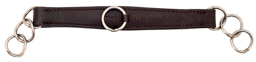 Leather Curb Chain, Full, Brown - SEP1PG - 1