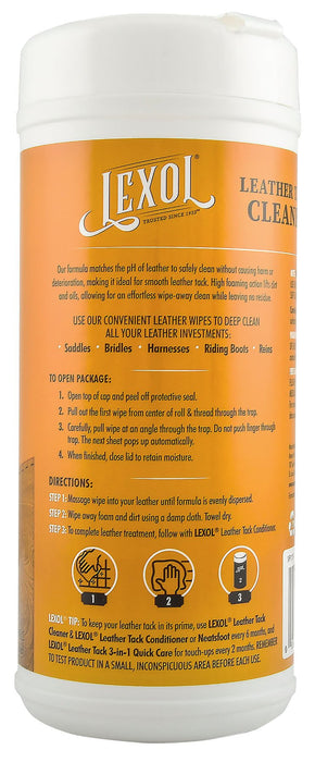 Lexol Leather Cleaner - C3L1 - Lexol Quick - Wipes Leather Cleaner, 25 ct - 5