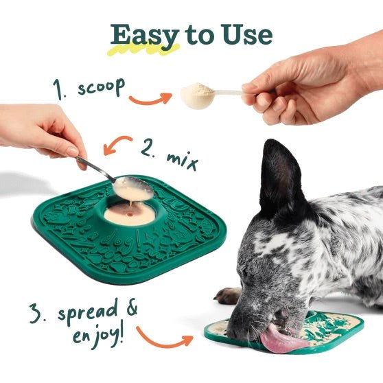LickMat Slow Feeder Puzzle Mat for Dogs – Interactive, Non - Slip, BPA - Free Enrichment & Anxiety Relief - WO2BP - Lavender - 1 ct - 7