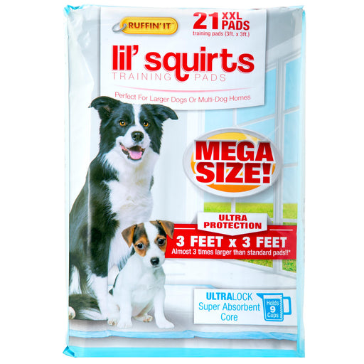 Lil' Squirts Mega Size Training Pads, XXL - WMPMP - 3 ft x 3 ft - 21 Pads - 1