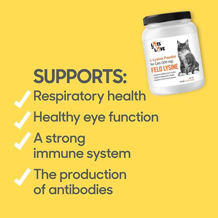 Lots of Love Fel O Lysine Powder for Cats - Jeffers - Animal Health & Wellness > Vitamins & Supplements