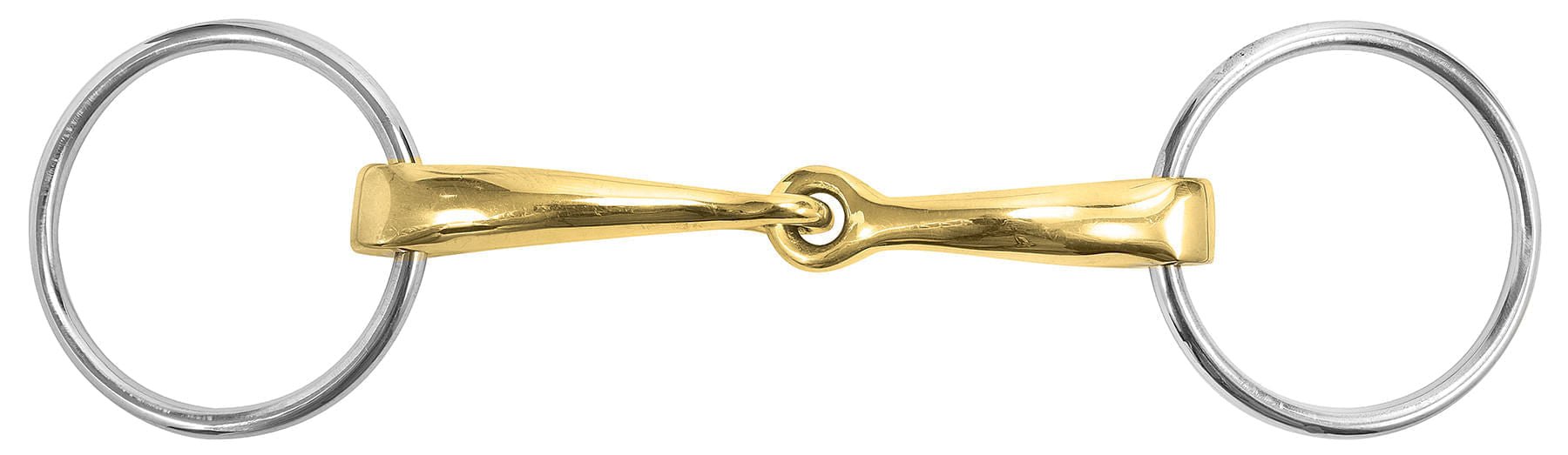 Morso Curvo AK Riding Sports Con Anello Sciolto Rotante, Per Equitazione, Acciaio Super Grade