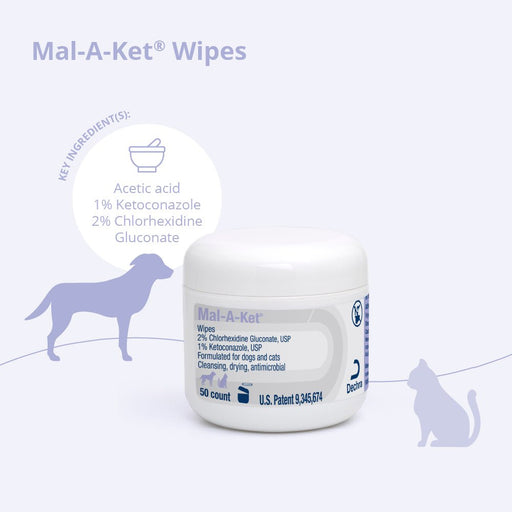 Mal - A - Ket Wipes, 2.25" Round, 50 count - 013DP-34504 - 50ct - 2