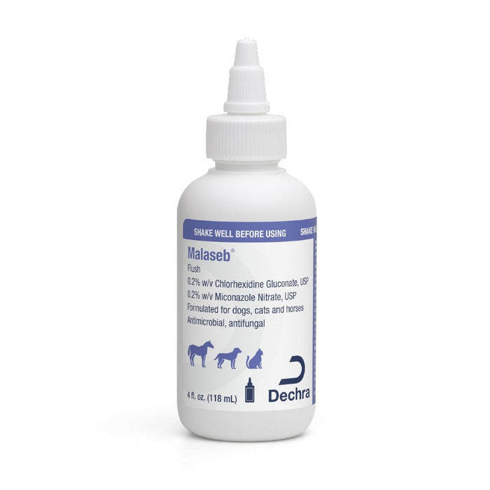 Malaseb Flush – Medicated Antibacterial & Antifungal Skin Flush for Dogs, Cats, and Horses - 019BAY-89259 - 4 oz - 9