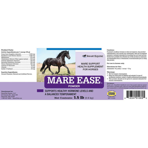 Mare Ease Horse Calming Supplement, Powder - SMABU - 1.5 lb - 2