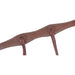 Martin Saddlery 1.5" Leather Breast Collar with Rosette Strings - CR1WK - Chocolate Brown - Horse - 2