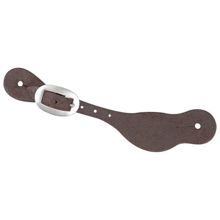 Martin Saddlery Roughout Leather Spur Straps - CR1X8 - Chocolate - Pair - 3