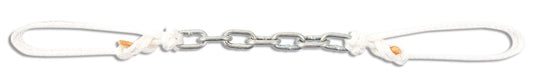 Martin Saddlery String and Dog Link Chain Curb Strap, 7 - Chain Link - CR1PL - White - 1