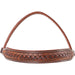 Martin Saddlery Weave Stamped Leather Browband Headstall - CR1WC - Brown - Horse - 2