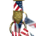 Average Horse Halter W/Flag Pattern Color RED,WHITE & BLUE