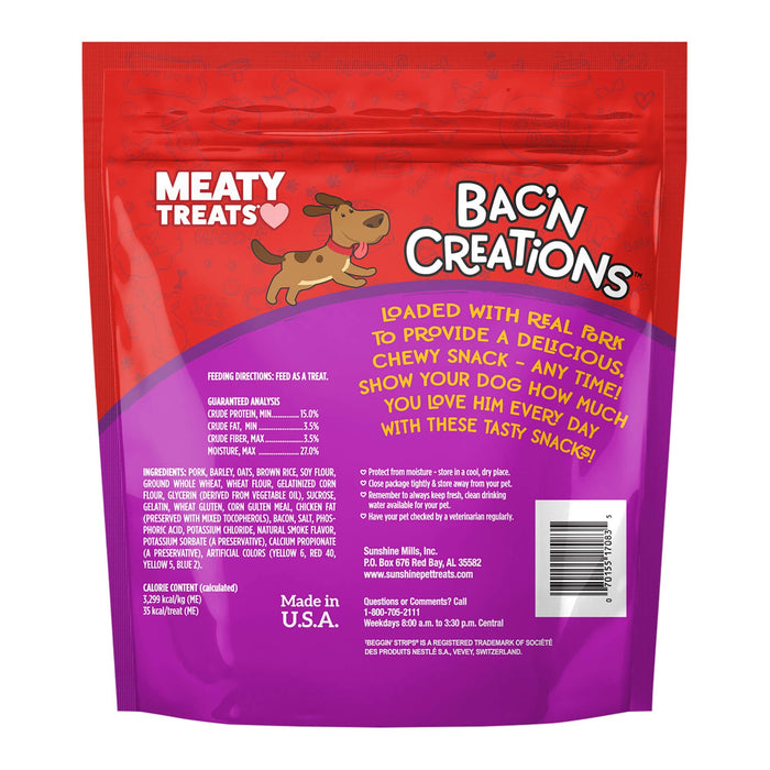 Meaty Treats Bac'n Creations Bacon, 25 oz - SUS3J - 25 oz - Bacon - 2
