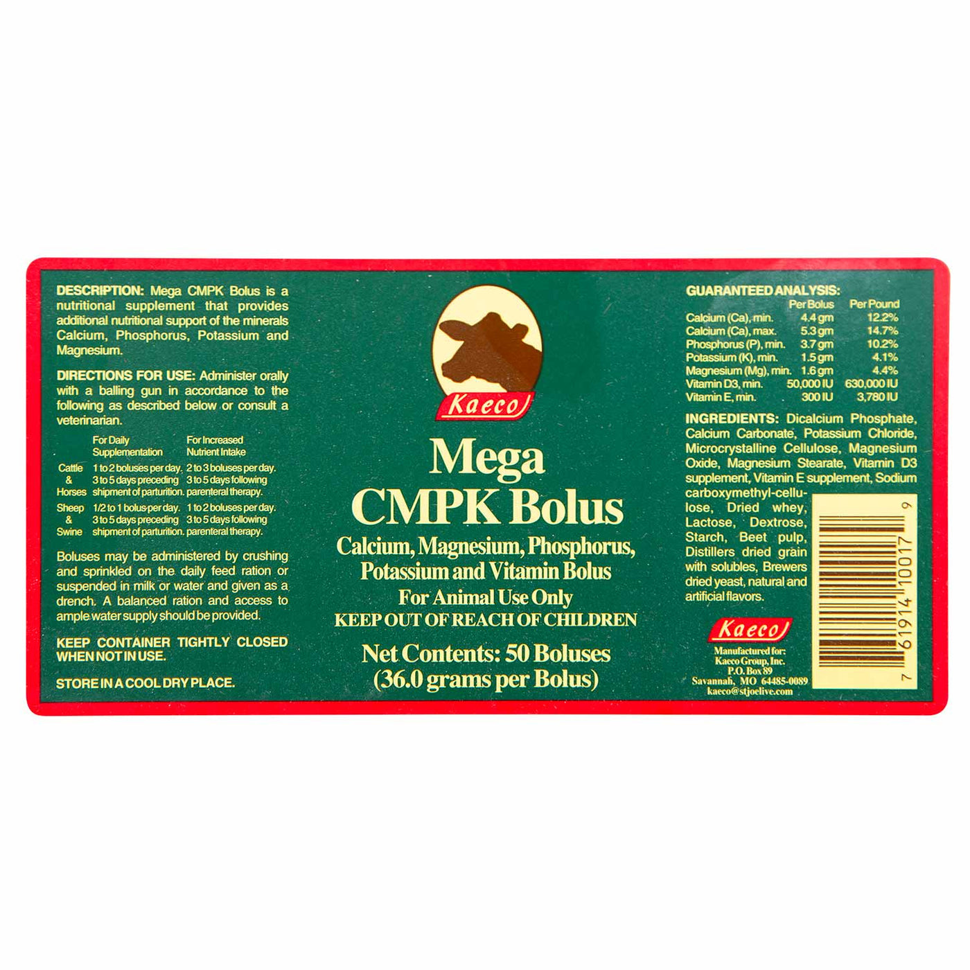 Mega CMPK Bolus by Kaeco (50 ct) — Lambert Vet Supplies