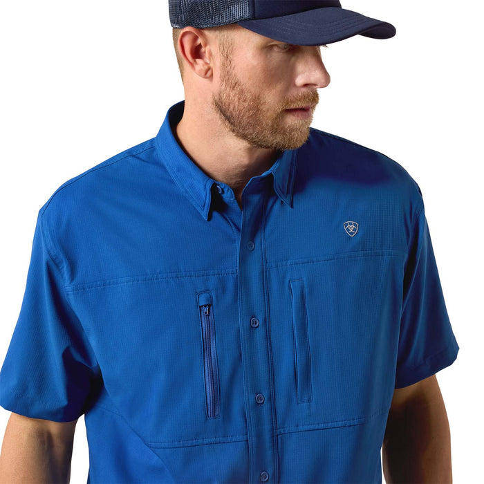 Men's VentTEK Classic Fit Short Sleeve Shirt - AI9GD - Blue - Small - 1 ct - 5