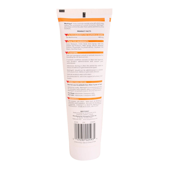 Vetoquinol Methigel Urinary Supplement for Cats & Dogs, 4.25oz ...