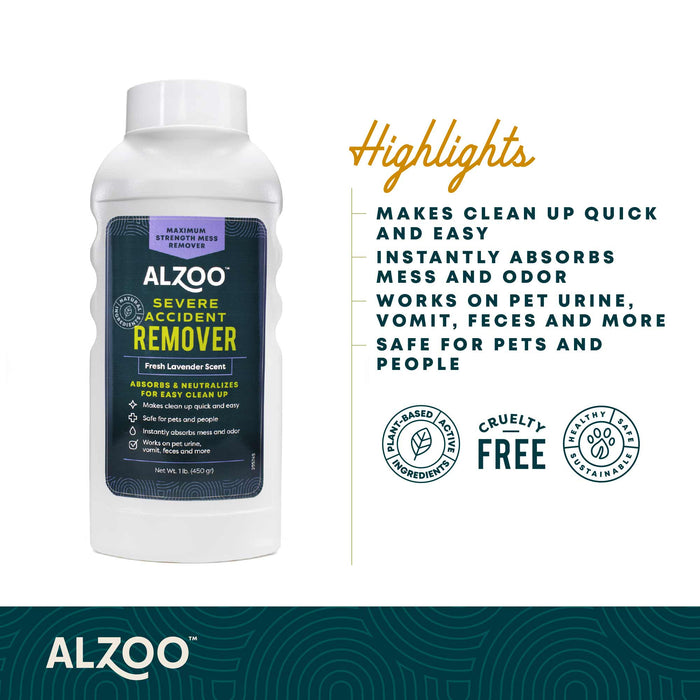 Mineral - Based Severe Pet Accident Remover & Absorbent Deodorizer, Lavender Scented, 15.2 oz - 7VXB - 4