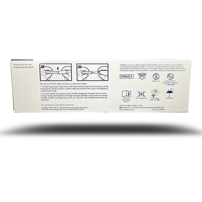 Monoject Needle, Polypropylene Hub, 100 Count - 01102MON-22X3-4 - 22G x 3/4" - 14