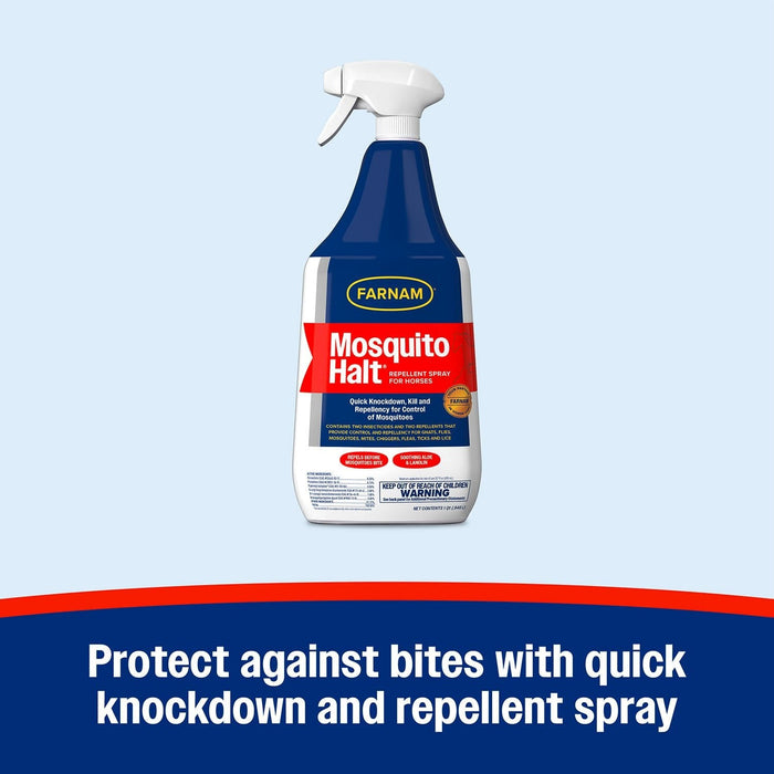 Mosquito Halt Repellent Spray for Horses, 32 oz - FAMH - 5