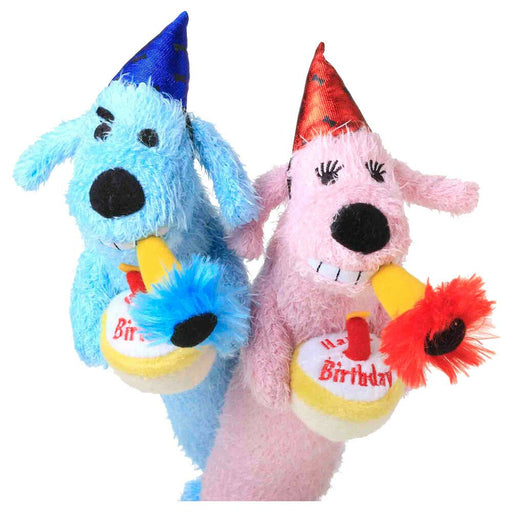 Multipet Loofa, Birthday Dog Toy, Assorted Colors, 12" - 022MP-47930 - Multi - Assorted - 1