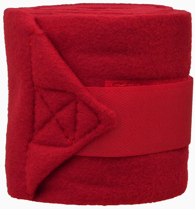 Mustang Polo Wraps for Horses, Set of 4 - 121D2 - Red - 2
