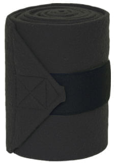Mustang Polo Wraps for Horses, Set of 4 - 121D4 - Black - 1