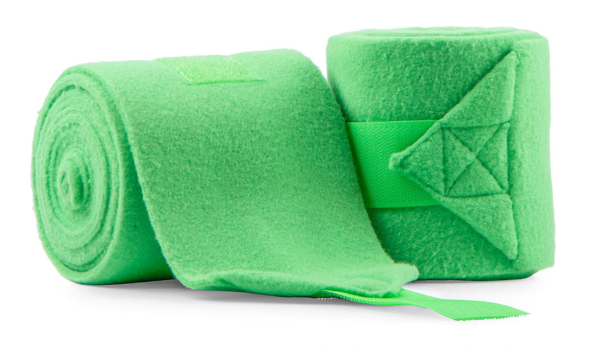 Mustang Polo Wraps for Horses, Set of 4 - 121D9 - Lime Green - 5