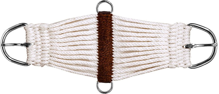 Mustang Pony Wide Cinch, White - 1211BX - 24 in - 5