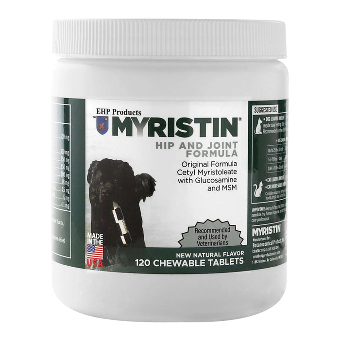 Myristin Special Hip and Joint Formula for Dogs & Cats - 015KB-120CHEW - 120 Chewable Tablets - 6