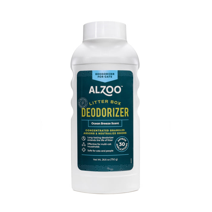 Natural Mineral - Based Concentrated Cat Litter Scented Deodorizer for Odor Control, 26.6 oz - 7VX7 - Ocean Breeze - 13