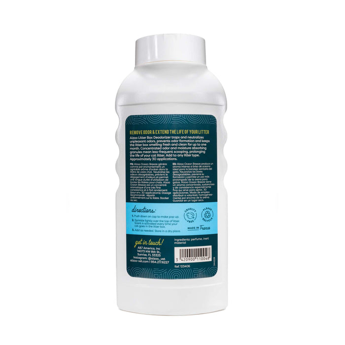 Natural Mineral - Based Concentrated Cat Litter Scented Deodorizer for Odor Control, 26.6 oz - 7VX7 - Ocean Breeze - 14