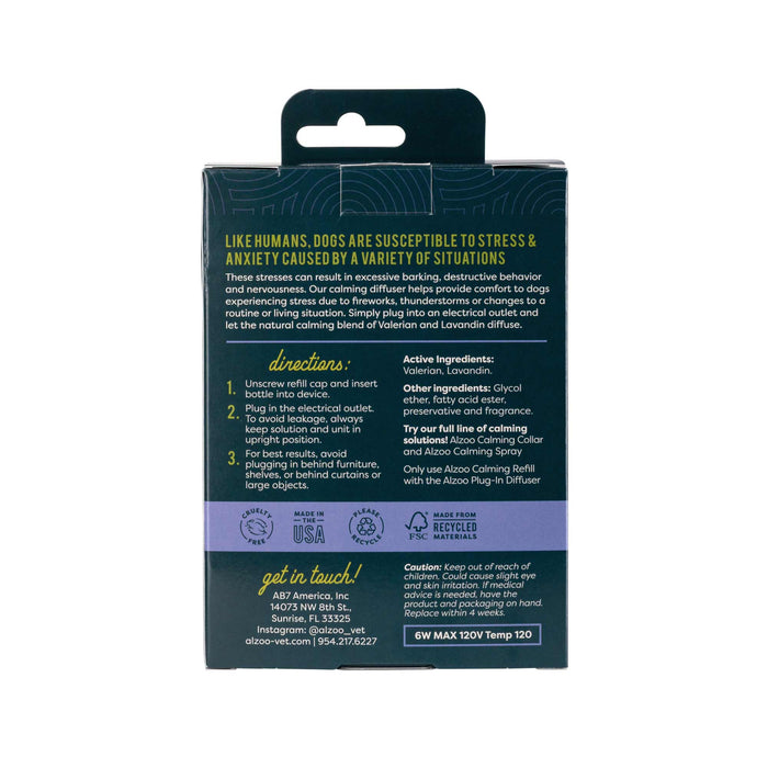 Natural Plant - Based Calming Plug - In Home Diffuser Kit & Refills for Dogs - 7VWM - Diffuser Kit (1 Plug - In & 1 Refill) - 3