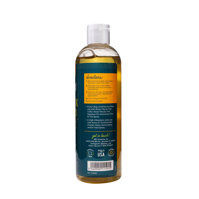 Natural Plant - Based Peppermint & Cedarwood Flea & Tick Shampoo for Dogs & Cats, 12 oz - 7VWE - 3