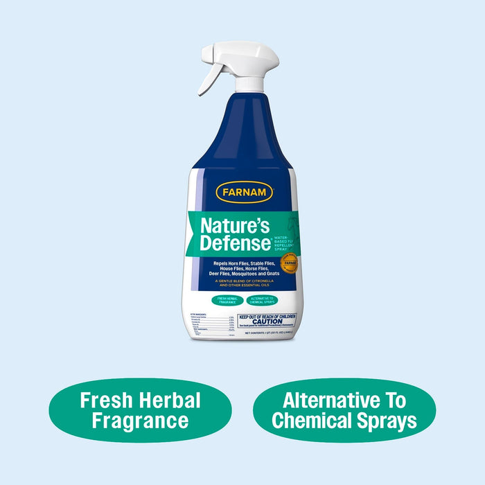 Nature's Defense Fly Repellent Spray - FAD4 - Spray - 32 oz - 3